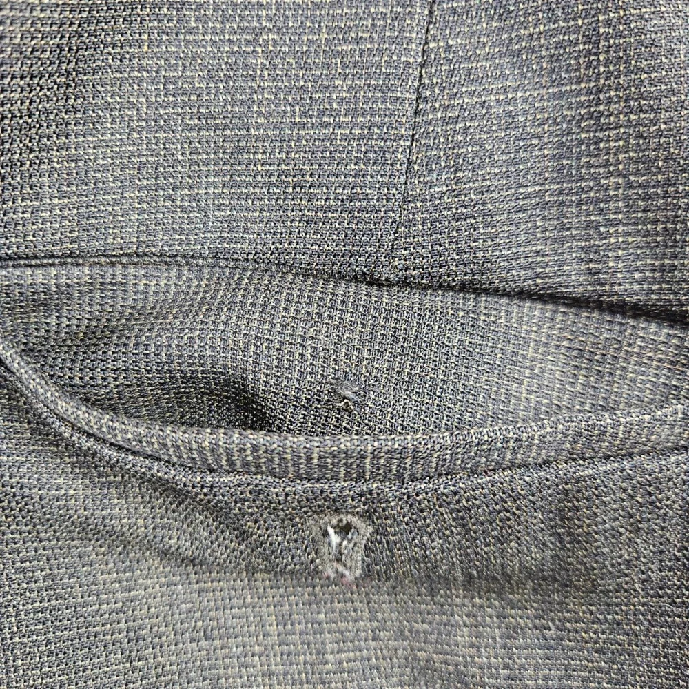 Ballin Mens 36 Grey Wool Pleated Dress Pants Cuffed Made in Canada Trousers